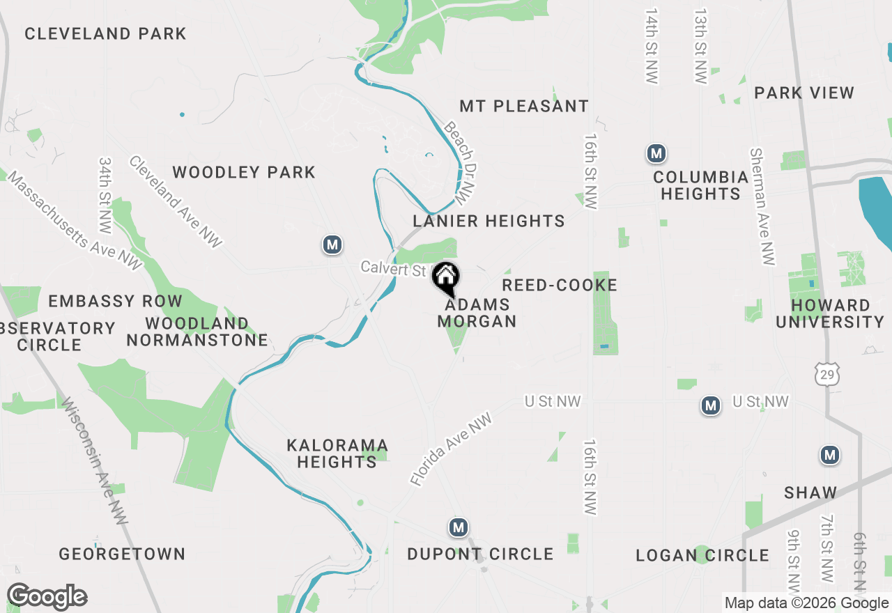 Map of 1865 Mintwood Place Nw #3, Washington, DC 20009