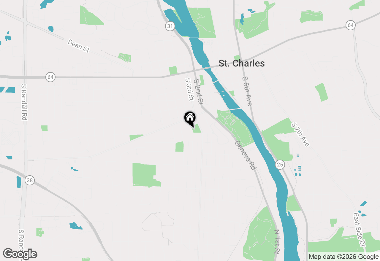 Map of 711 S 4th Street #1, St. Charles, IL 60174
