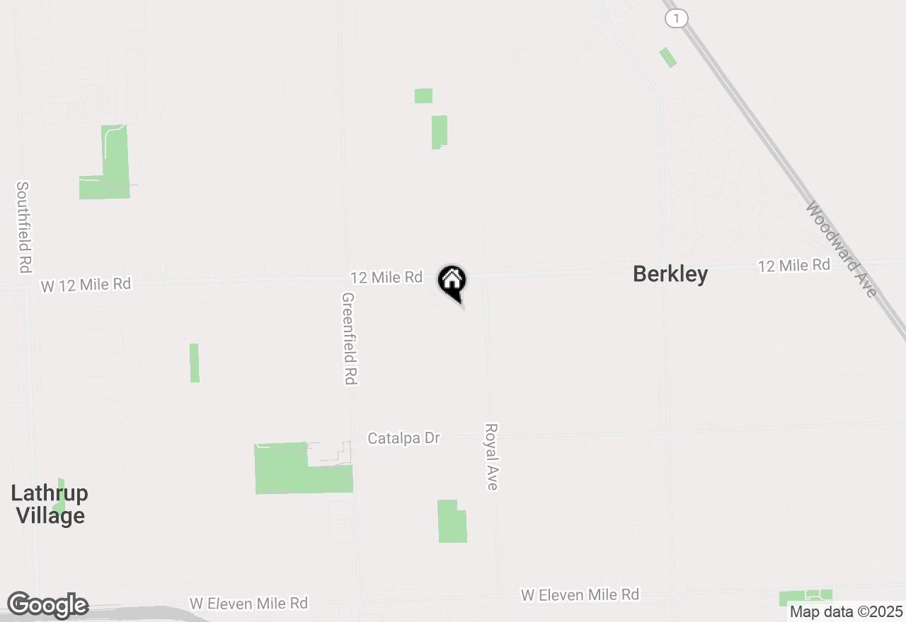 Map of 3226 Phillips Avenue, Berkley, MI 48072