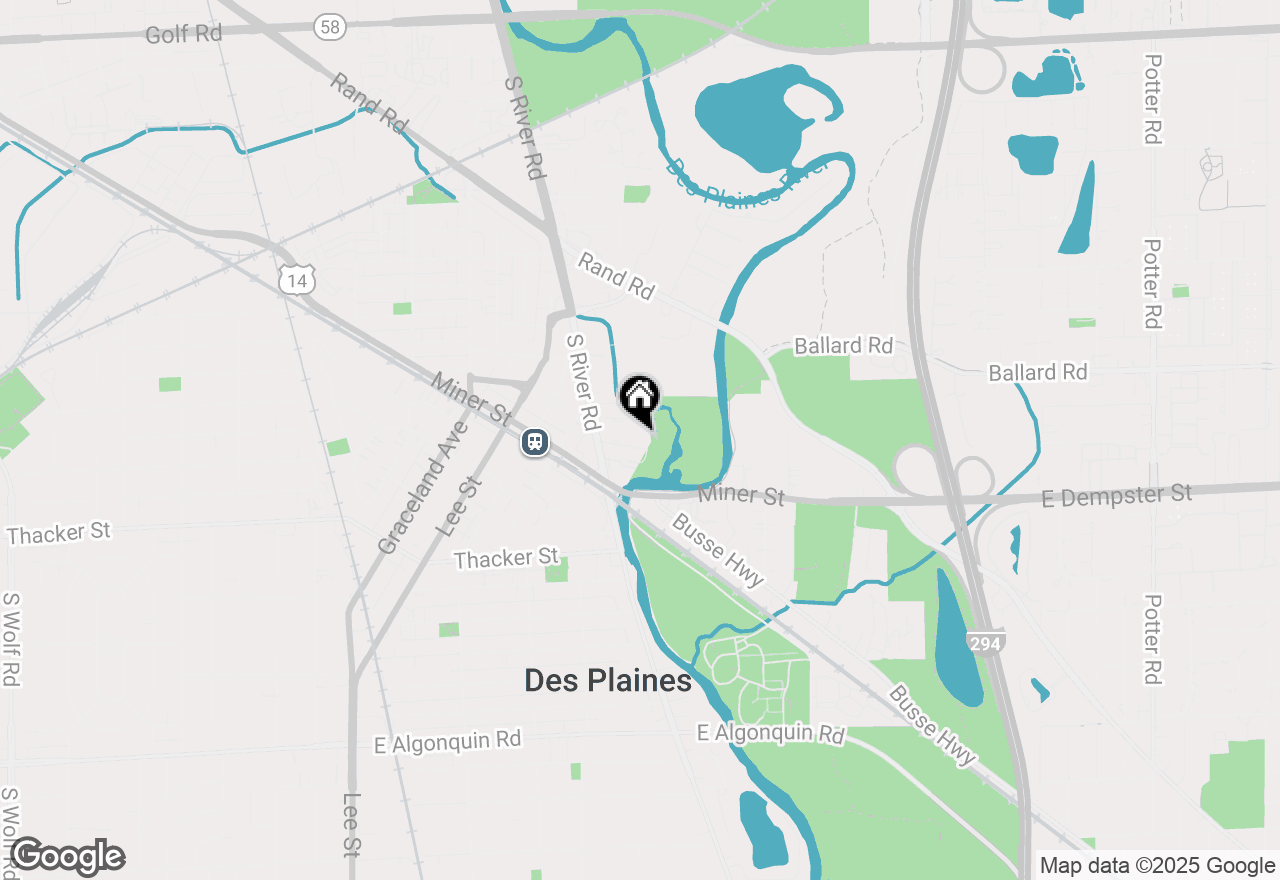 Map of 1702 Mill Street #301, Des Plaines, IL 60016