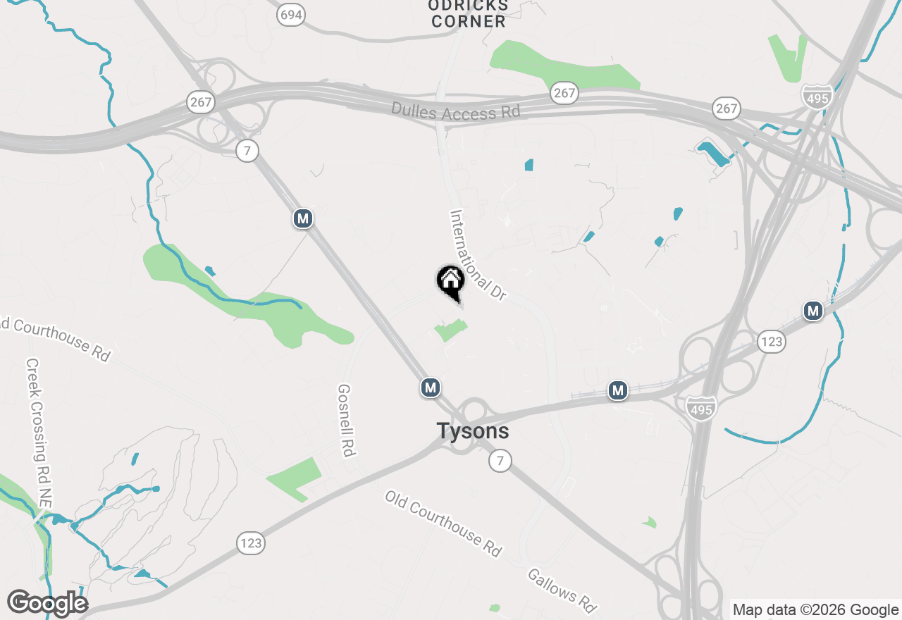 Map of 1650 Silver Hill Drive #1404, Mclean, VA 22102