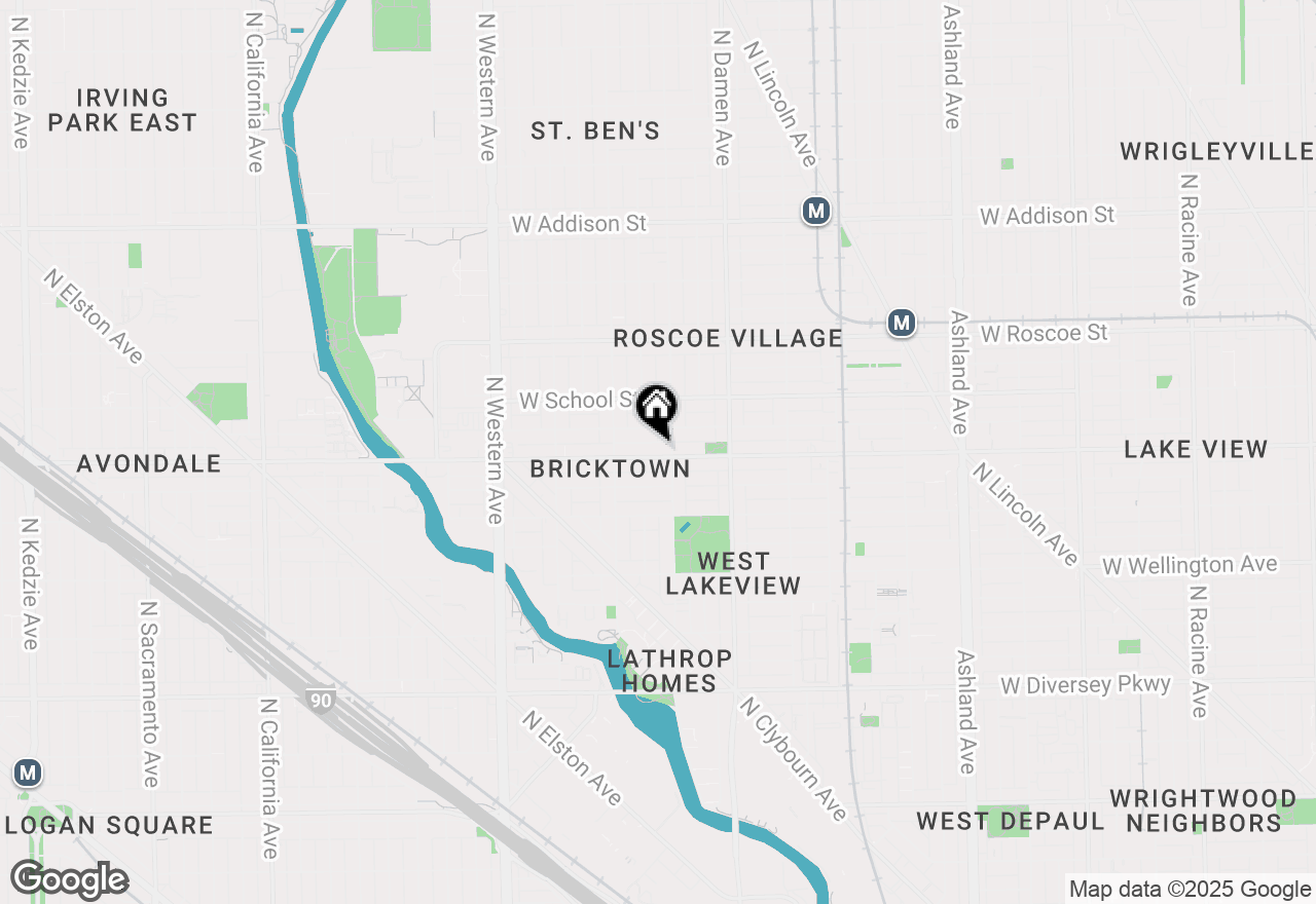 Map of 2112 W Belmont Avenue #1, Chicago, IL 60618