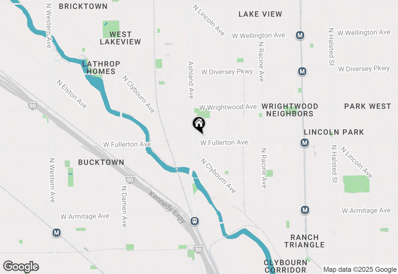 Map of 1541 W Montana Street #2, Chicago, IL 60614