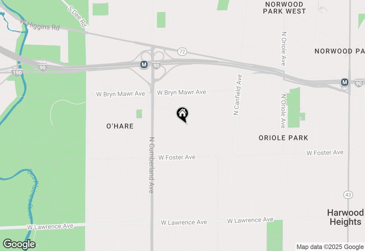 Map of 5342 N Pioneer Avenue, Chicago, IL 60656