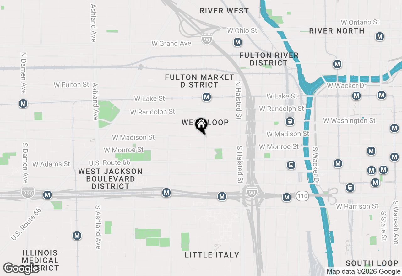 Map of 1001 W Madison Street #510, Chicago, IL 60607
