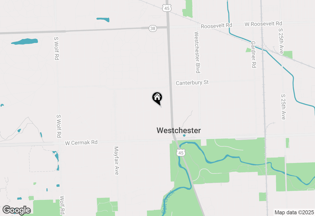 Map of 1841 Hawthorne Avenue, Westchester, IL 60154