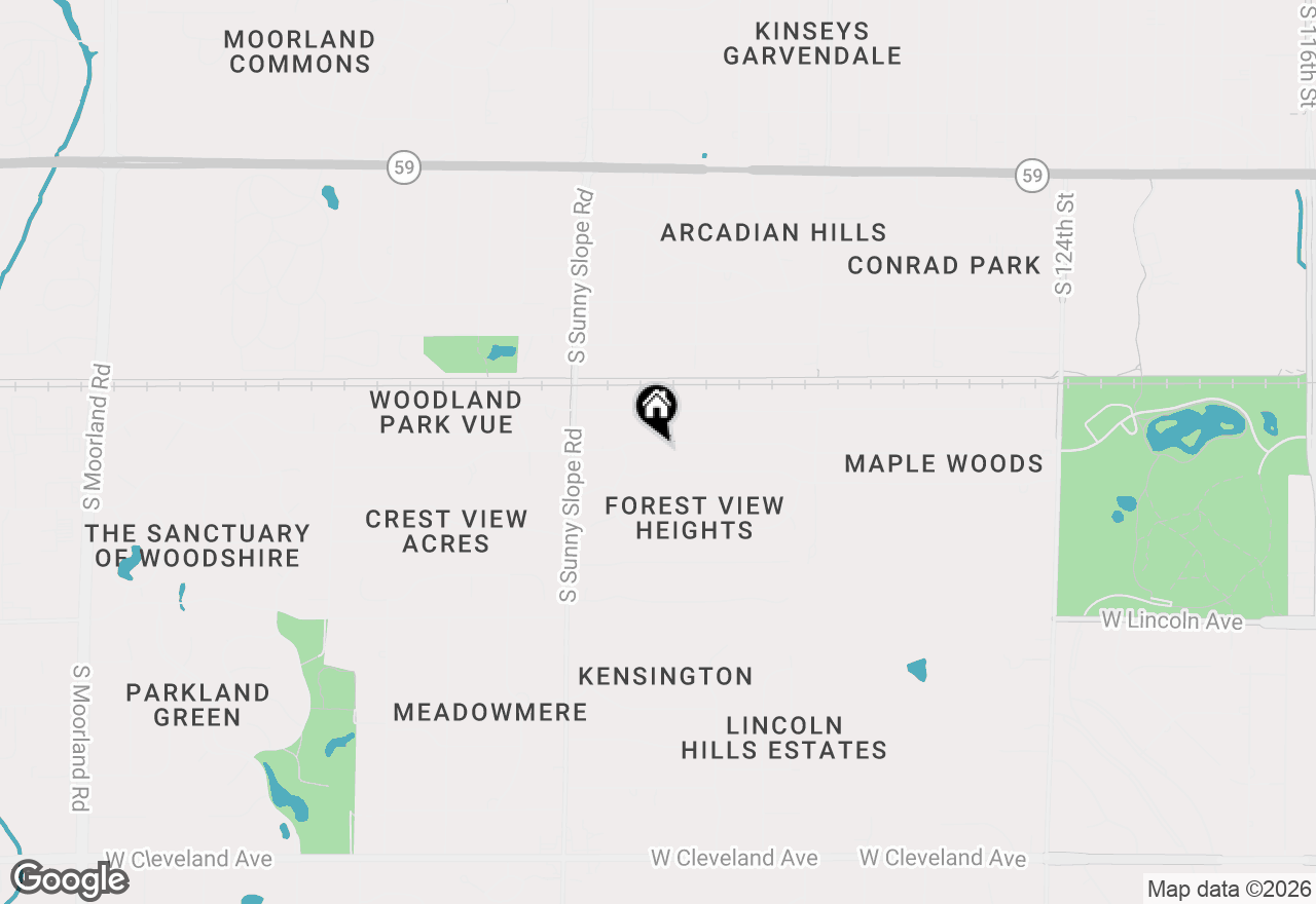 Map of 13715 W Park Ave, New Berlin, WI 53151