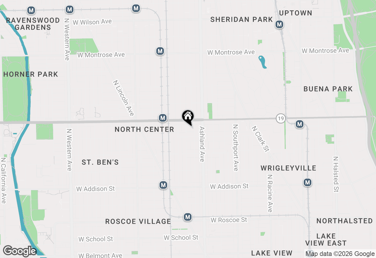 Map of 3927 N Paulina Street, Chicago, IL 60613