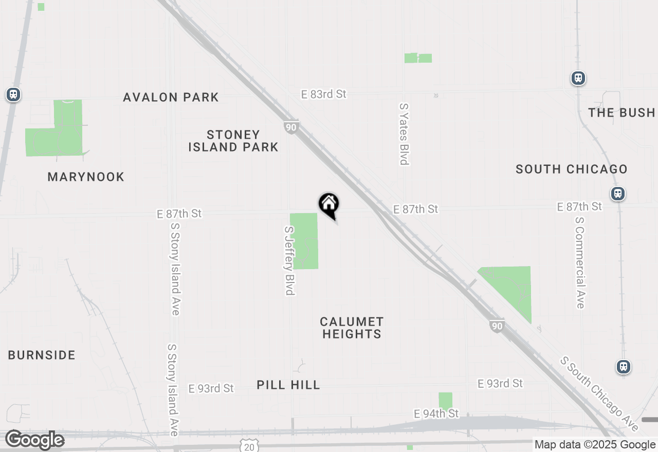 Map of 8728 S Merrill Avenue, Chicago, IL 60617
