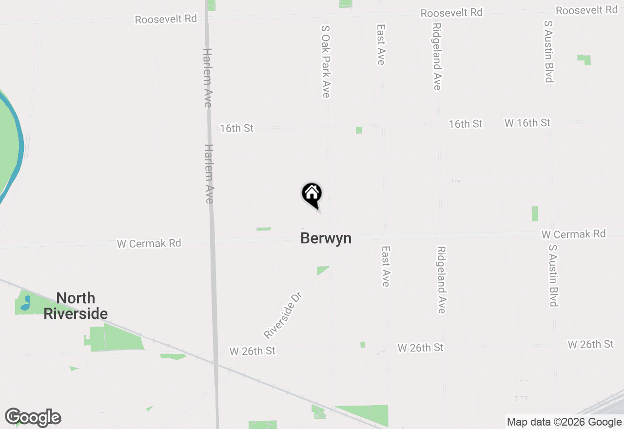 Map of 2106 Grove Avenue, Berwyn, IL 60402