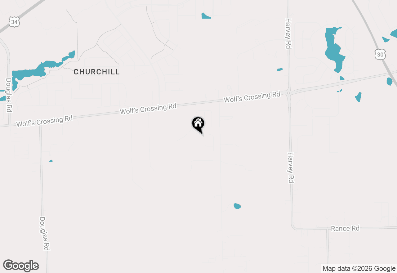 Map of 2416 Semillon Street, Oswego, IL 60543