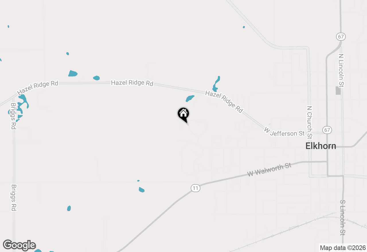 Map of 163 N Water Crest Ct, Elkhorn, WI 53121