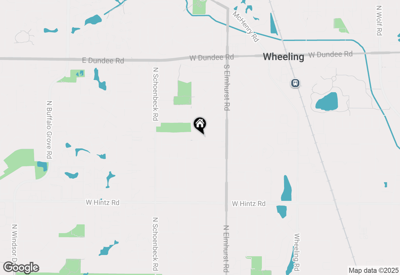 Map of 966 Edward Street, Wheeling, IL 60090