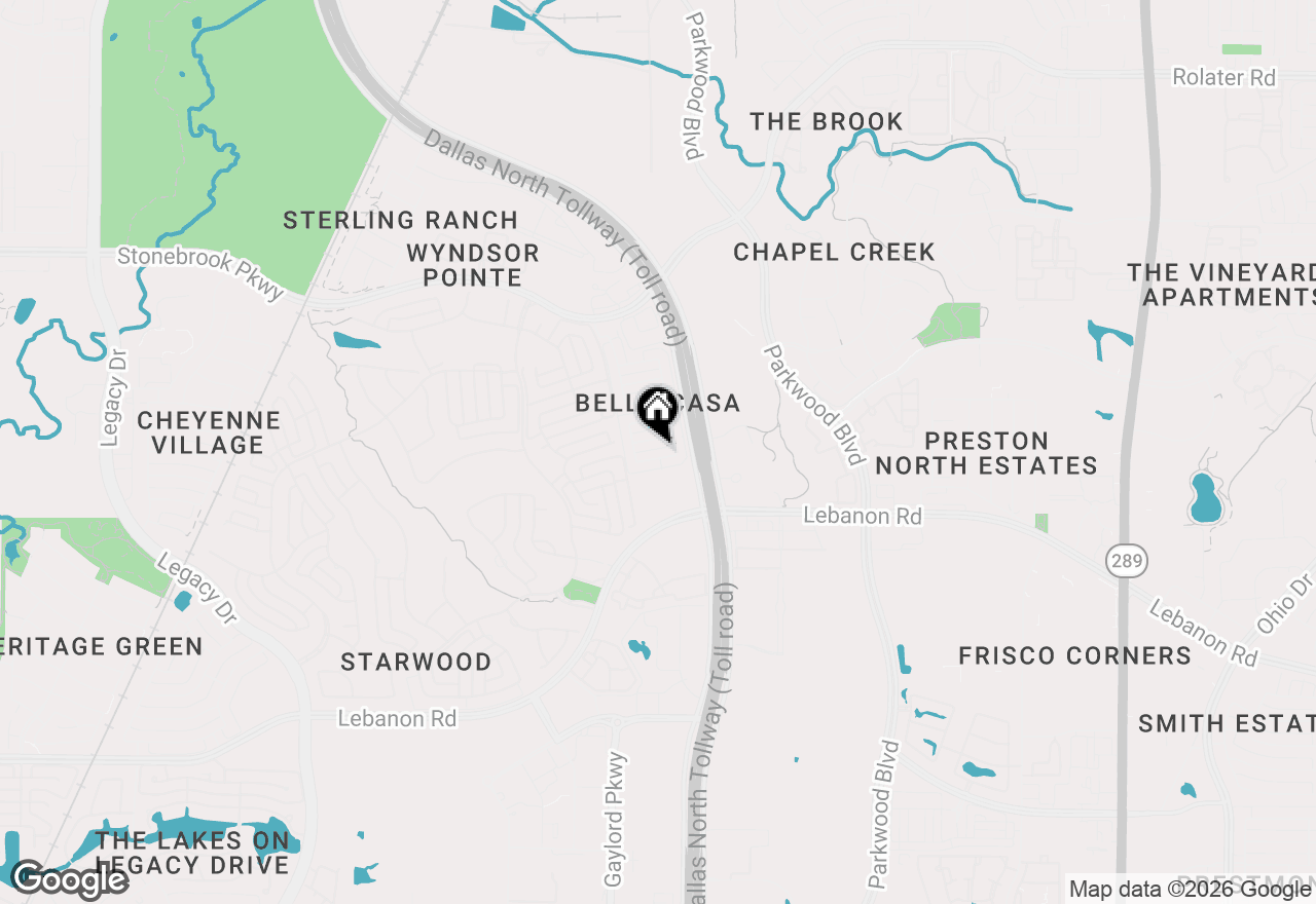 Map of 6812 Regello Drive, Frisco, TX 75034