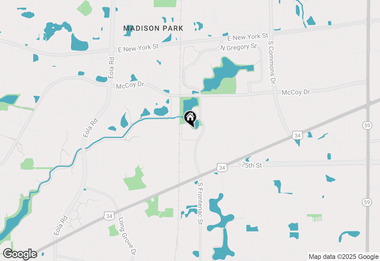 Map of 164 Park Ridge Lane, Aurora, IL 60504