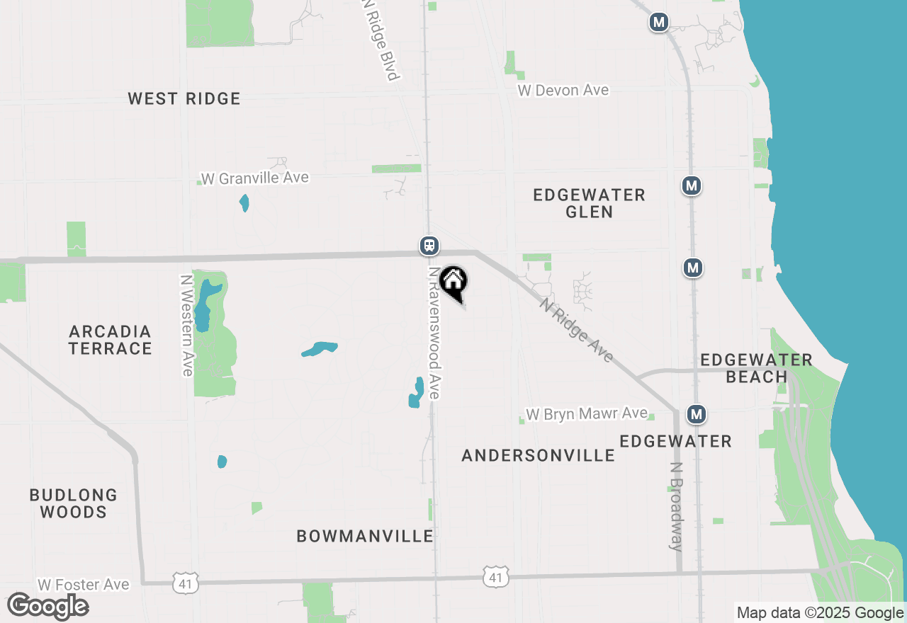 Map of 5844 N Hermitage Avenue #N, Chicago, IL 60660