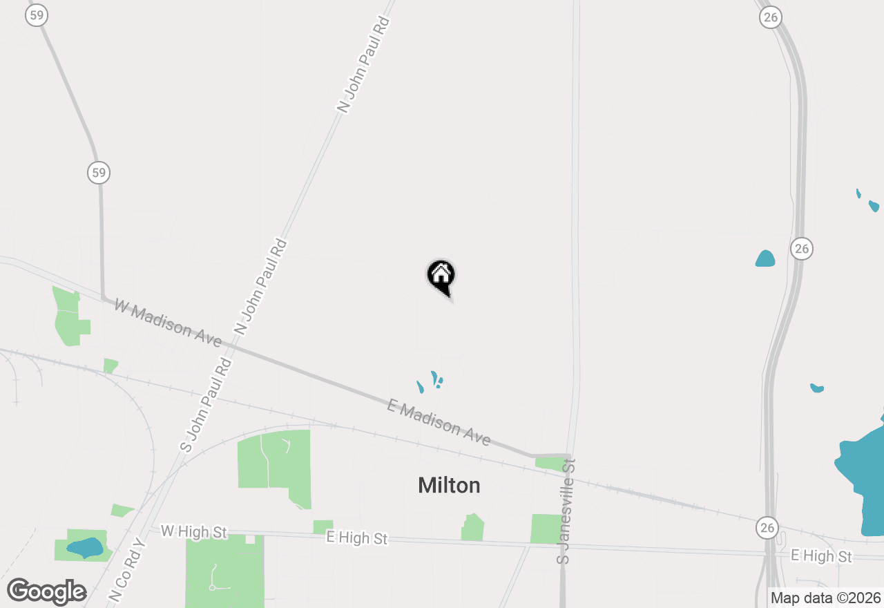 Map of 311 E Sunset Drive, Milton, WI 53563
