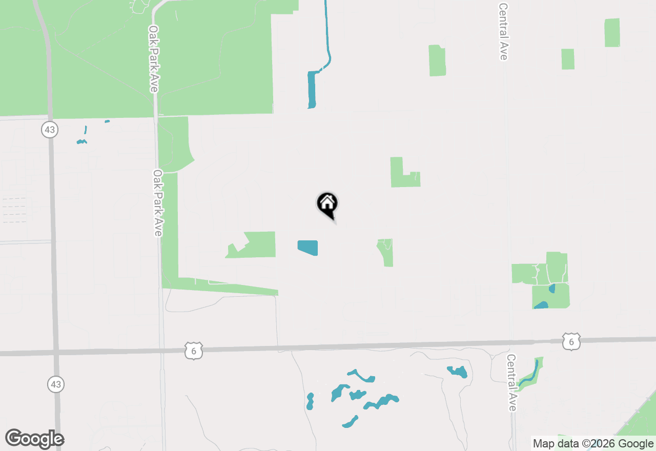 Map of 6200 Rob Roy Drive, Oak Forest, IL 60452