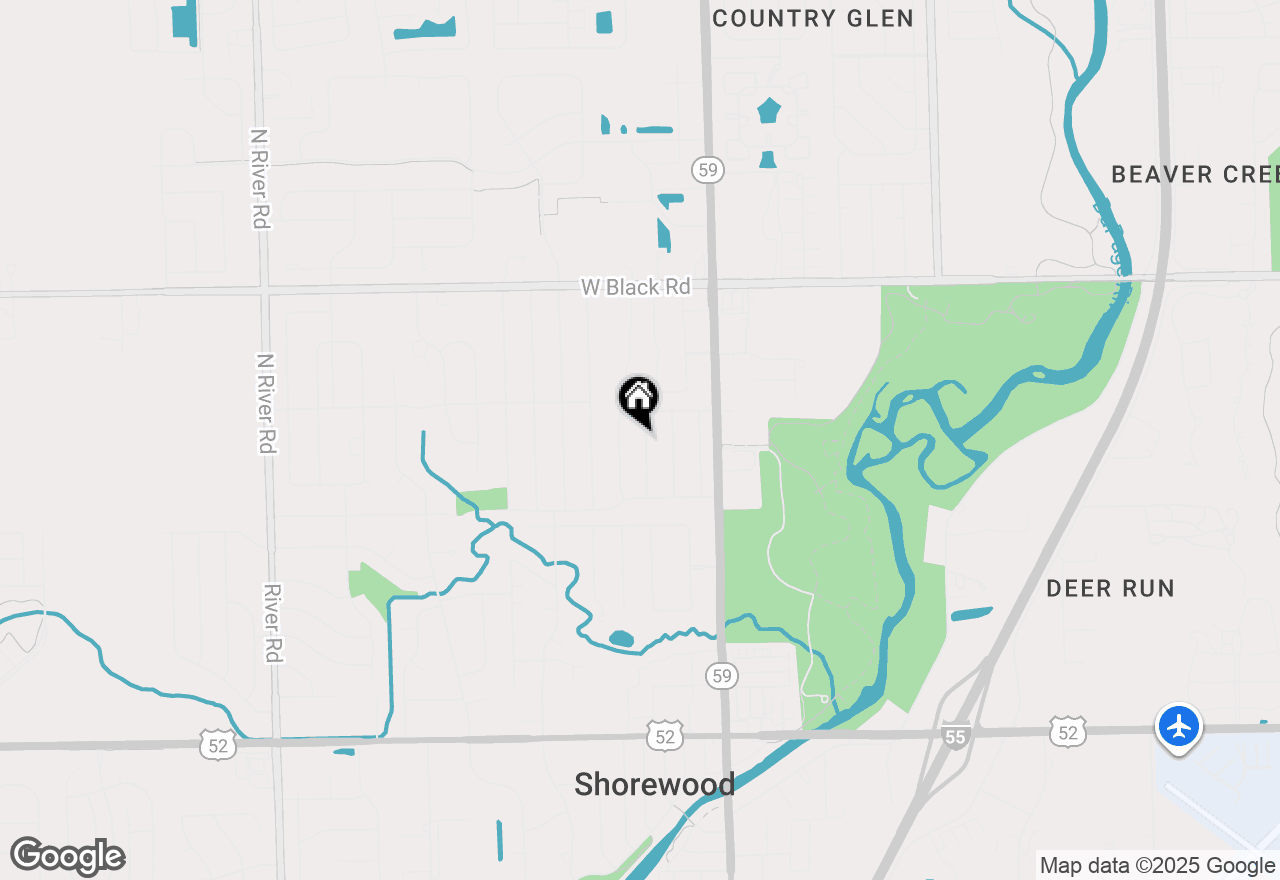 Map of 515 David Drive, Shorewood, IL 60404