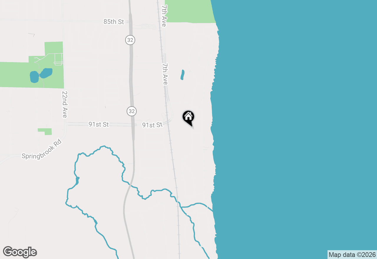 Map of 9112 3rd Ave, Pleasant Prairie, WI 53158