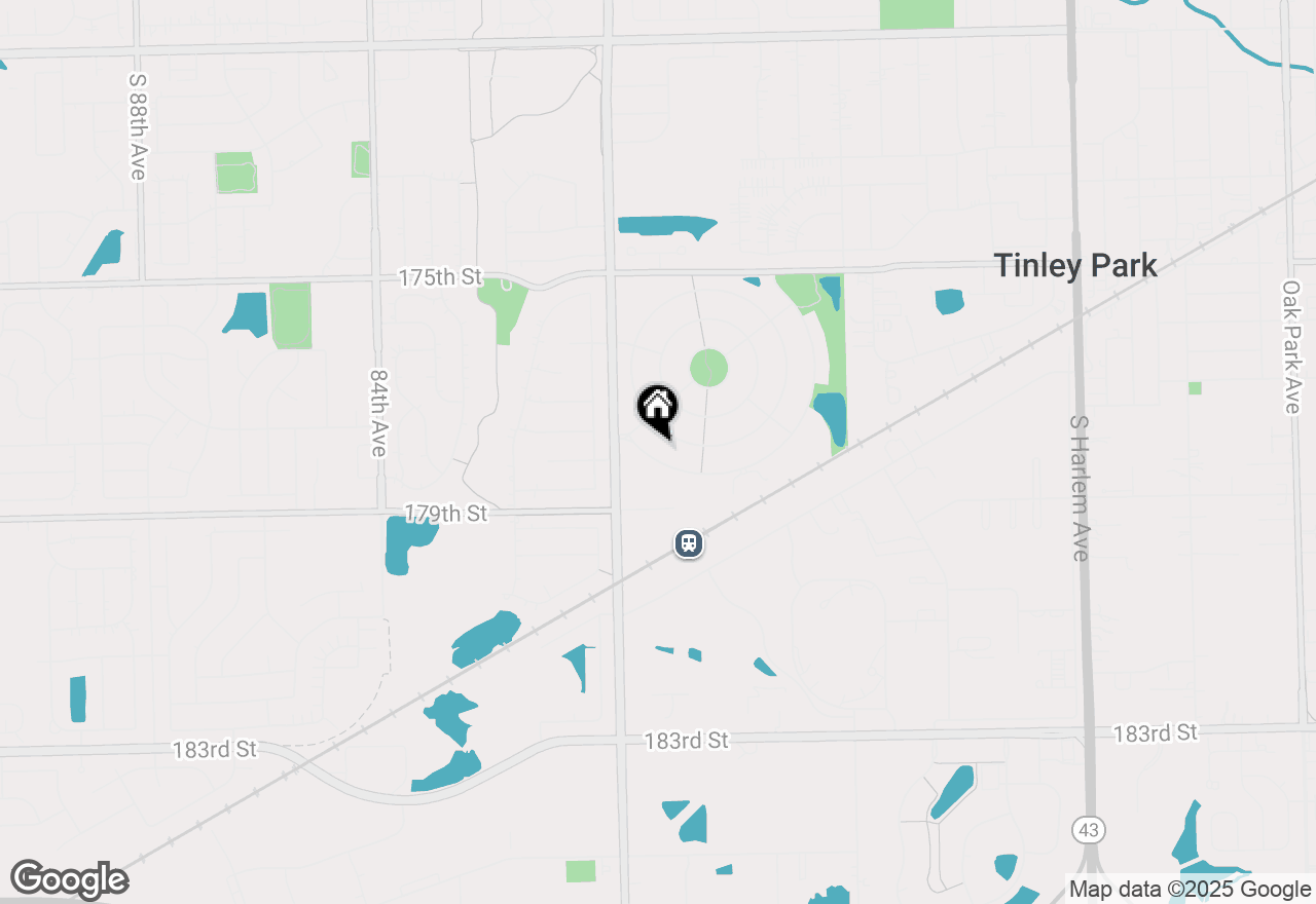 Map of 7852 Bristol Park Drive, Tinley Park, IL 60477