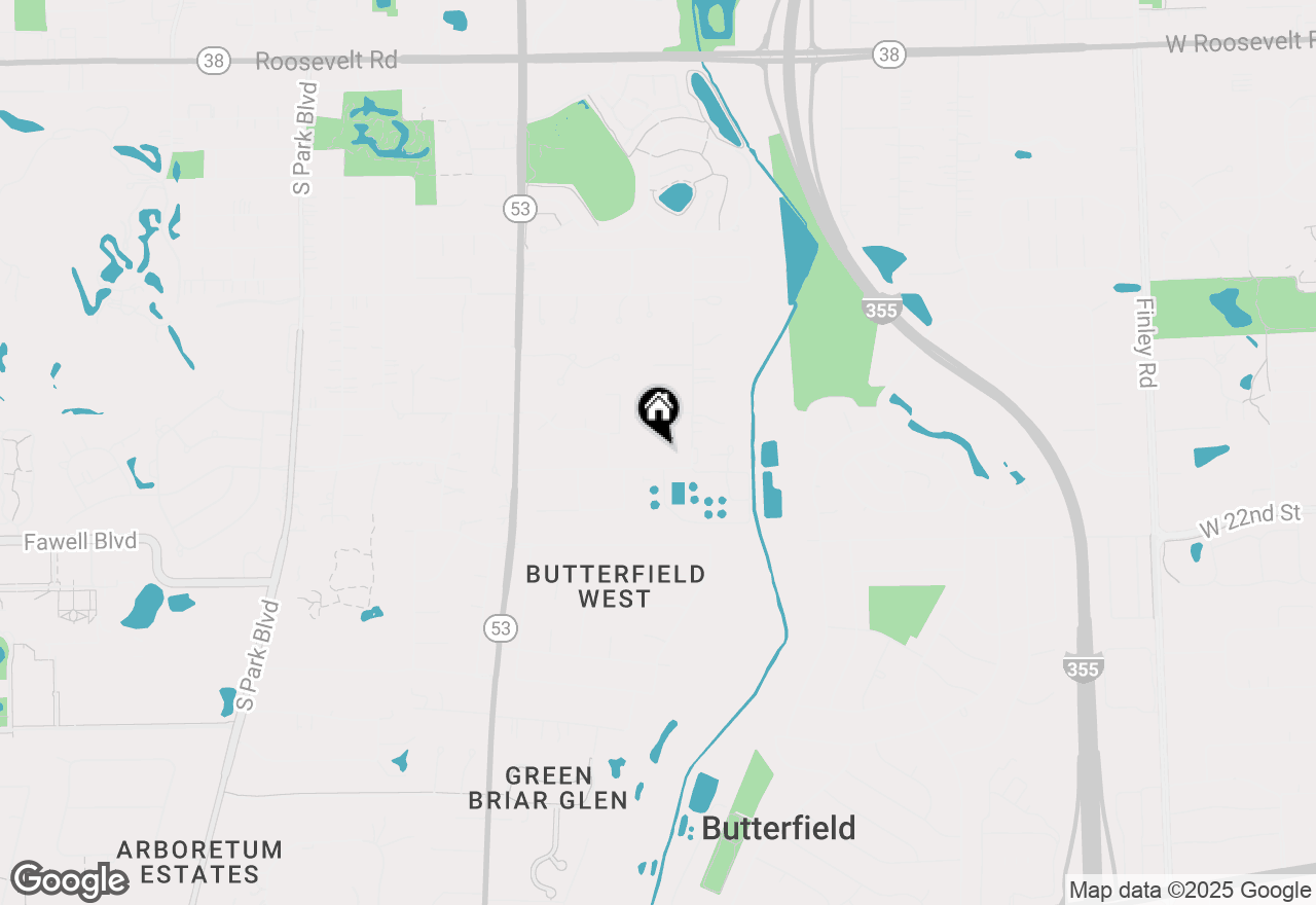 Map of 21W546 Bemis Road, Glen Ellyn, IL 60137