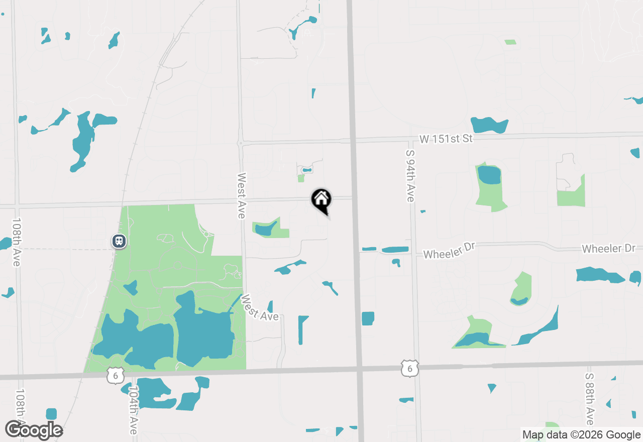 Map of 15331 Wilshire Drive, Orland Park, IL 60462