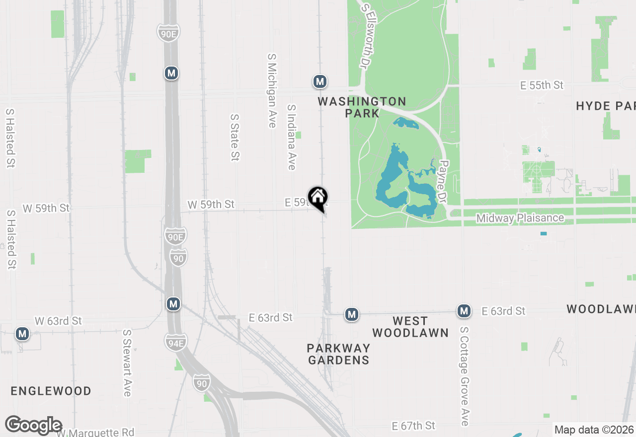 Map of 5941 S Prairie Avenue, Chicago, IL 60637