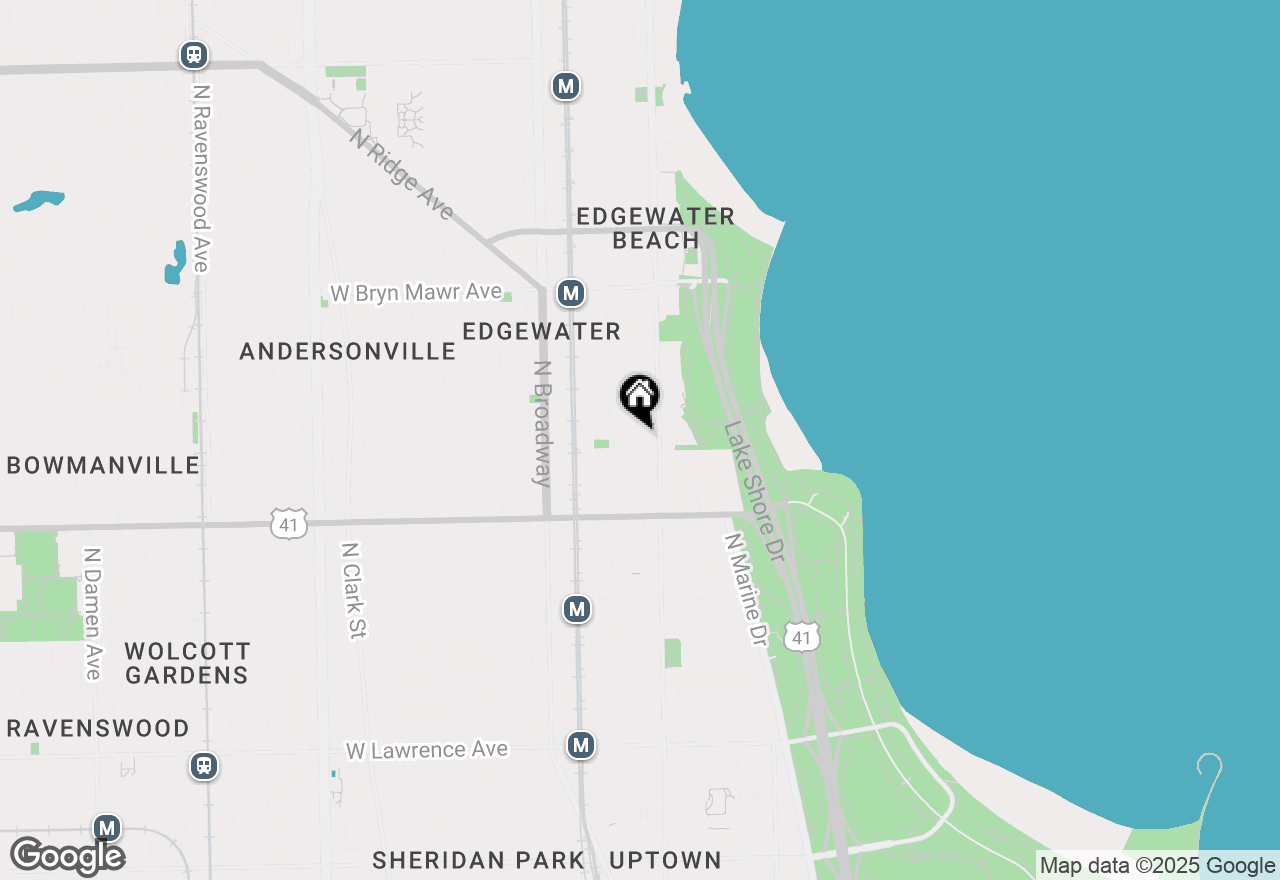 Map of 5317 N Kenmore Avenue #2A, Chicago, IL 60640