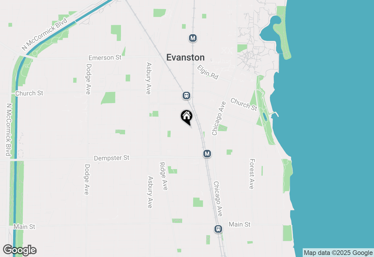 Map of 1453 Maple Avenue #110, Evanston, IL 60201