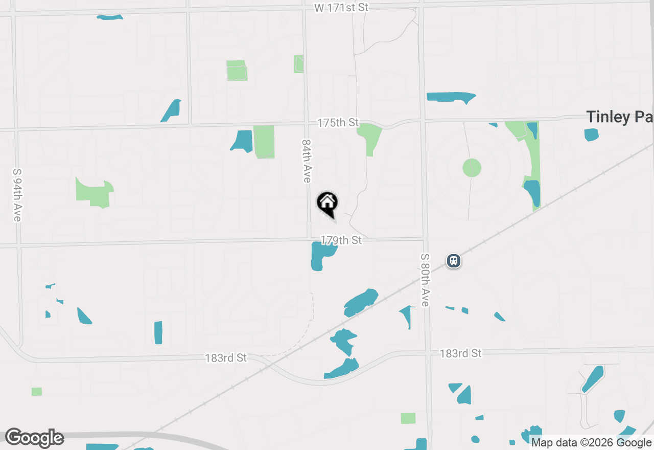 Map of 8320 Cloverview Drive, Tinley Park, IL 60477