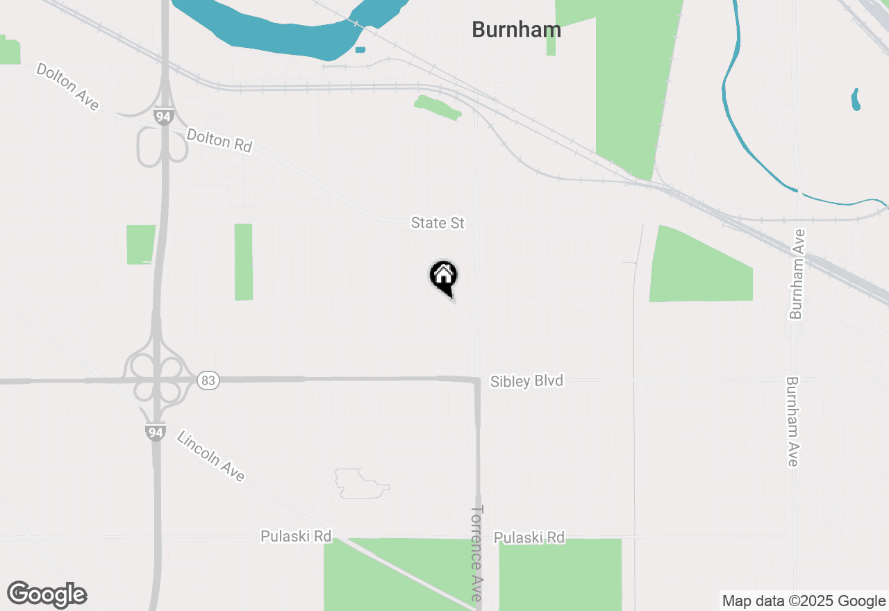 Map of 375 Calhoun Avenue, Calumet City, IL 60409