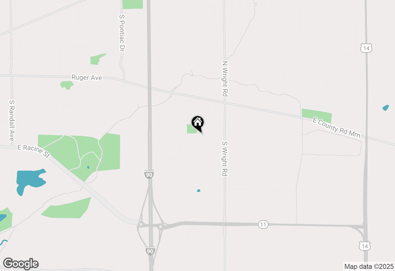 Map of 3328 Canterbury Lane, Janesville, WI 53546