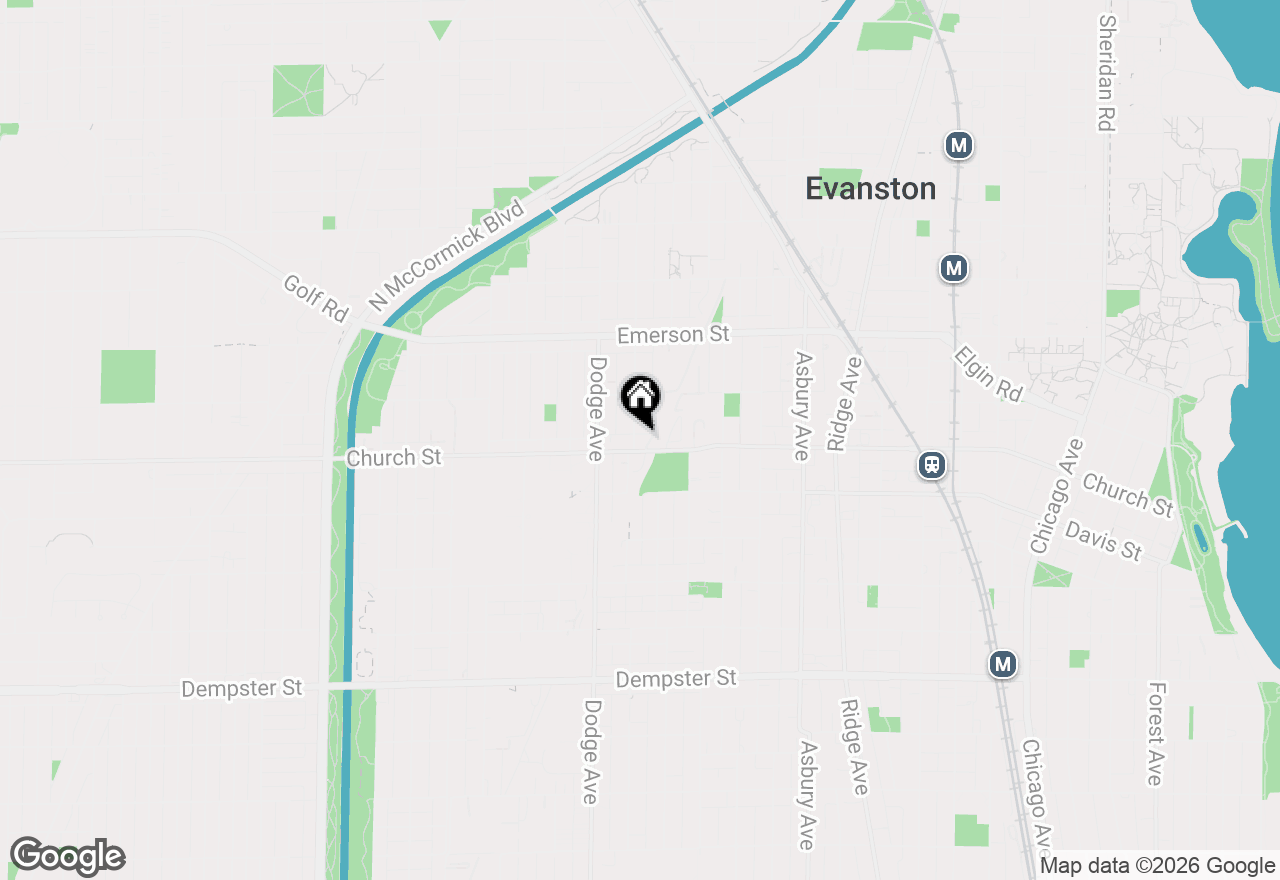 Map of 1703 Darrow Avenue #2, Evanston, IL 60201
