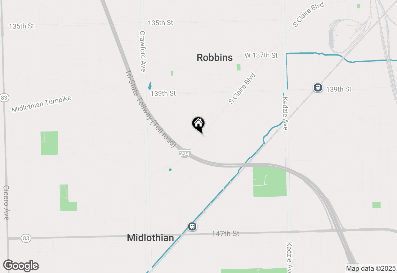 Map of 14110 S Claire Boulevard, Robbins, IL 60472