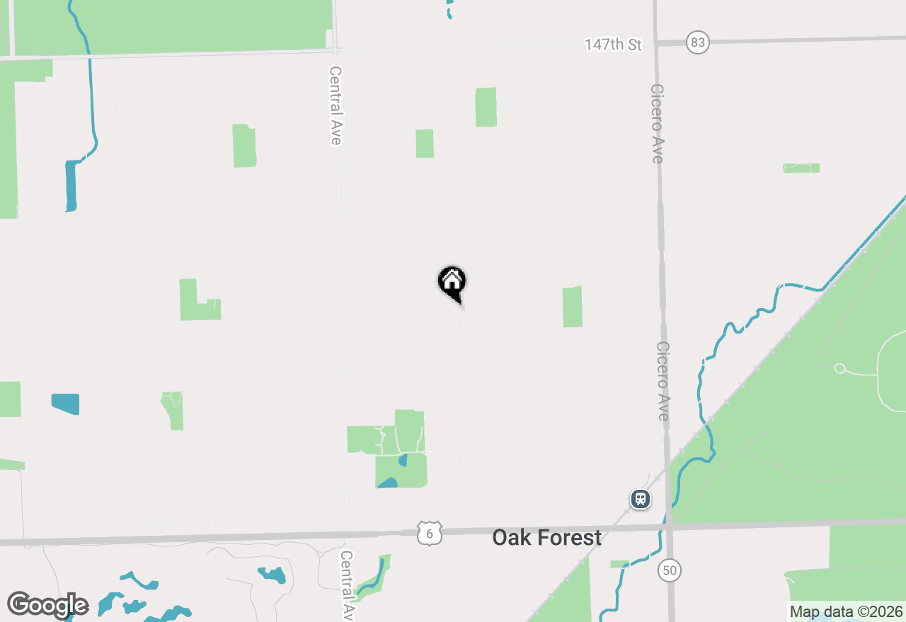 Map of 5308 Woodland Drive #A, Oak Forest, IL 60452
