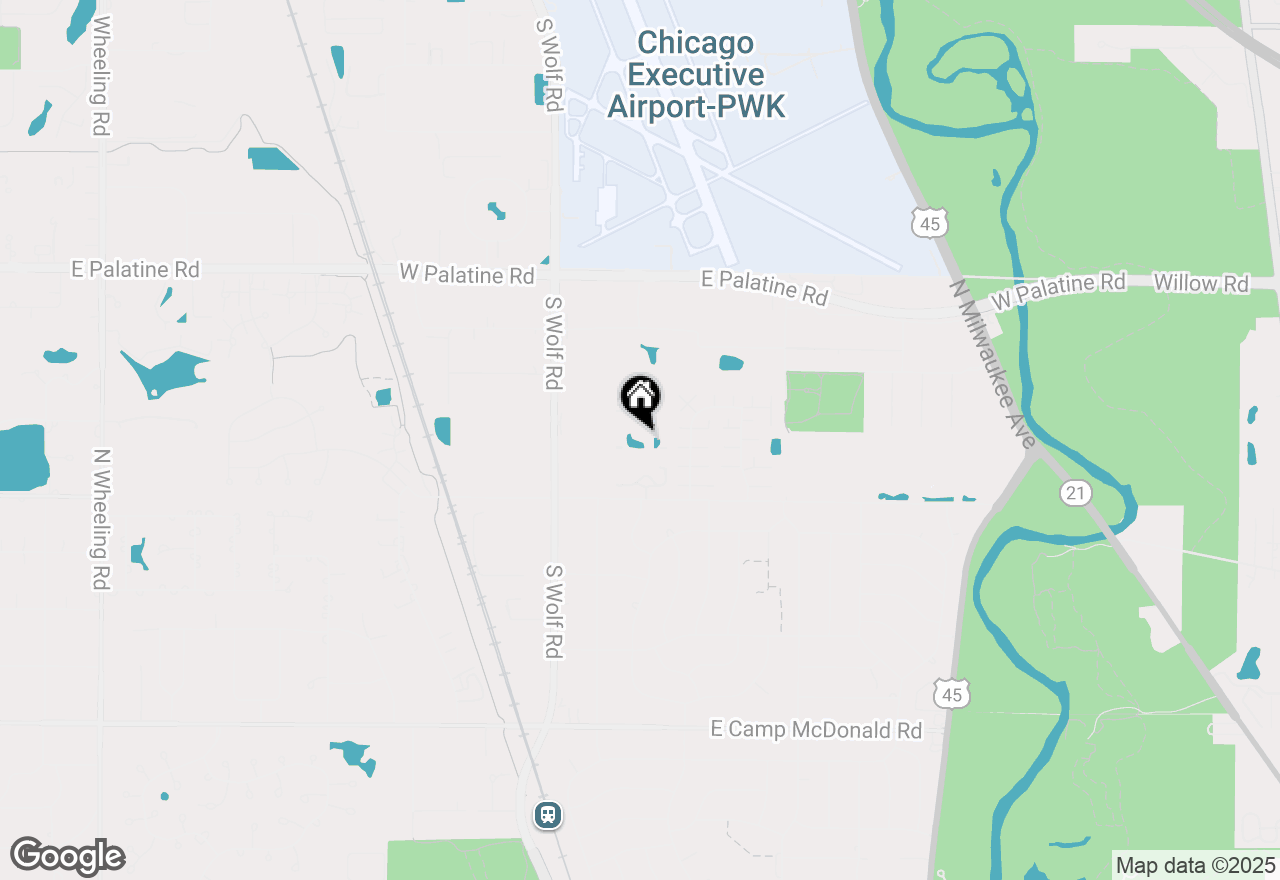 Map of 18 E Old Willow Road #401N, Prospect Heights, IL 60070