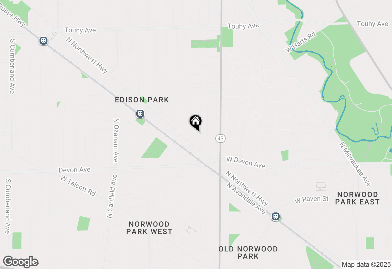 Map of 6610 N Onarga Avenue, Chicago, IL 60631