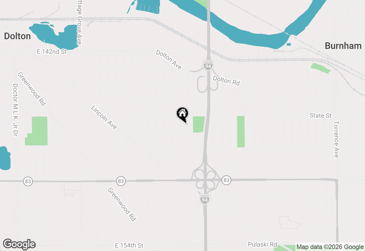 Map of 14628 Dante Avenue, Dolton, IL 60419