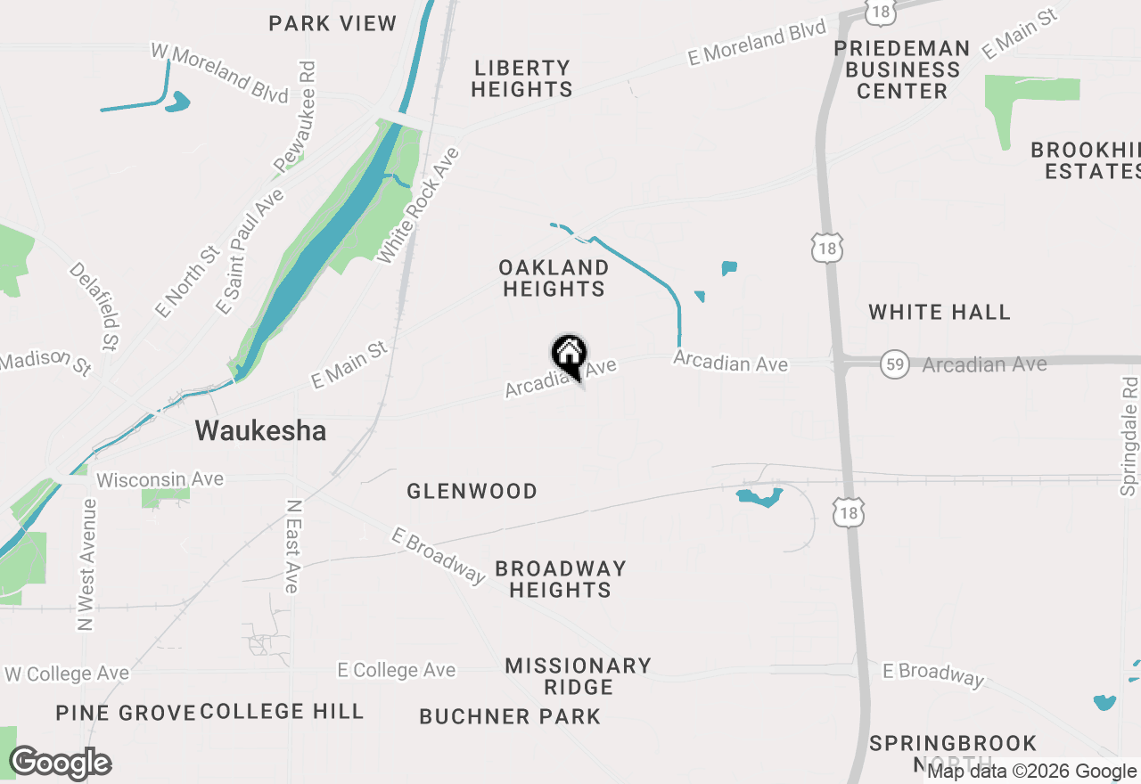 Map of 853 Genesee St, Waukesha, WI 53186