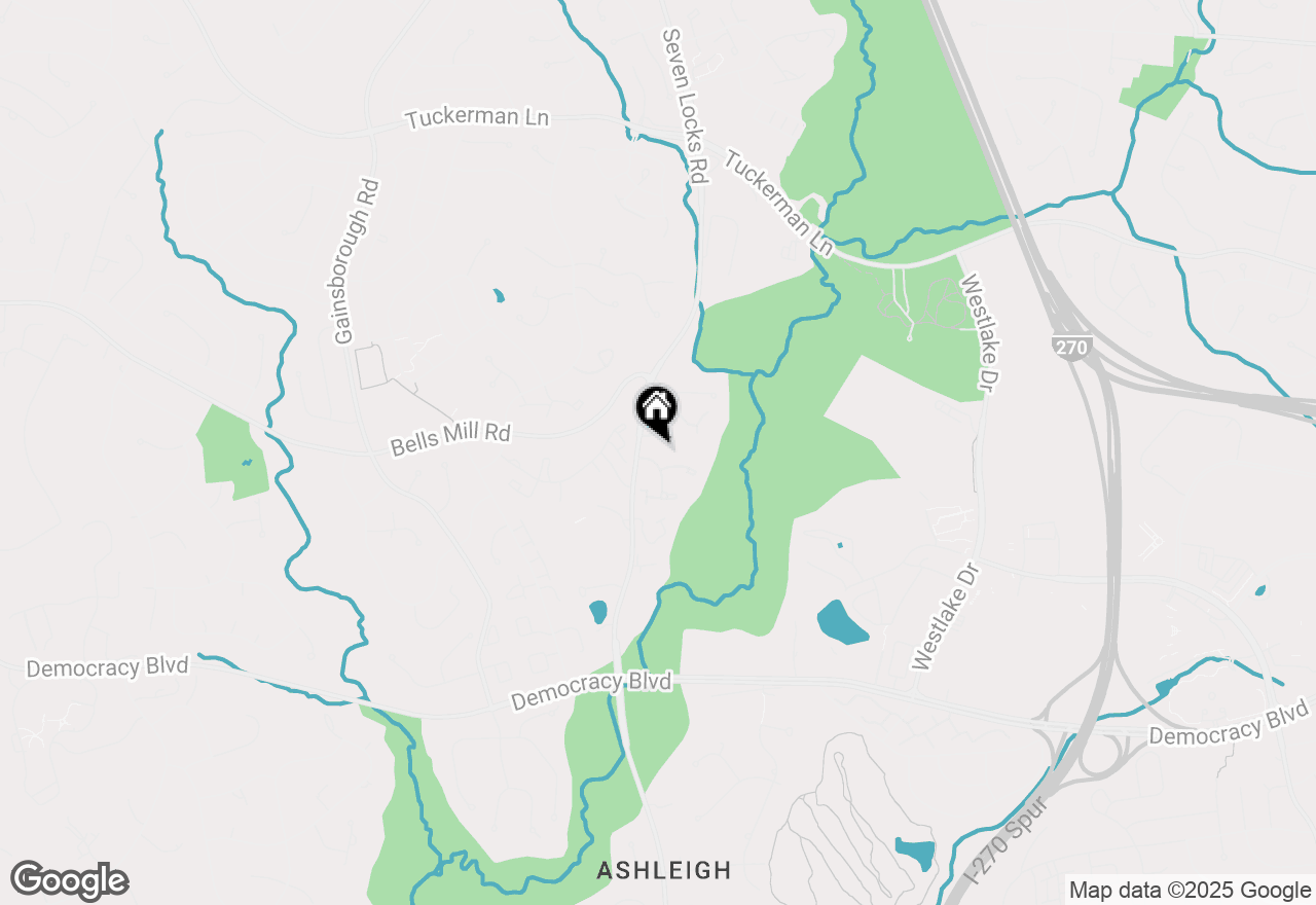 Map of 10707 Muirfield Drive, Potomac, MD 20854