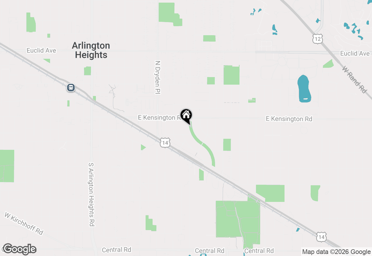 Map of 1311 E Woodford Place, Arlington Heights, IL 60004