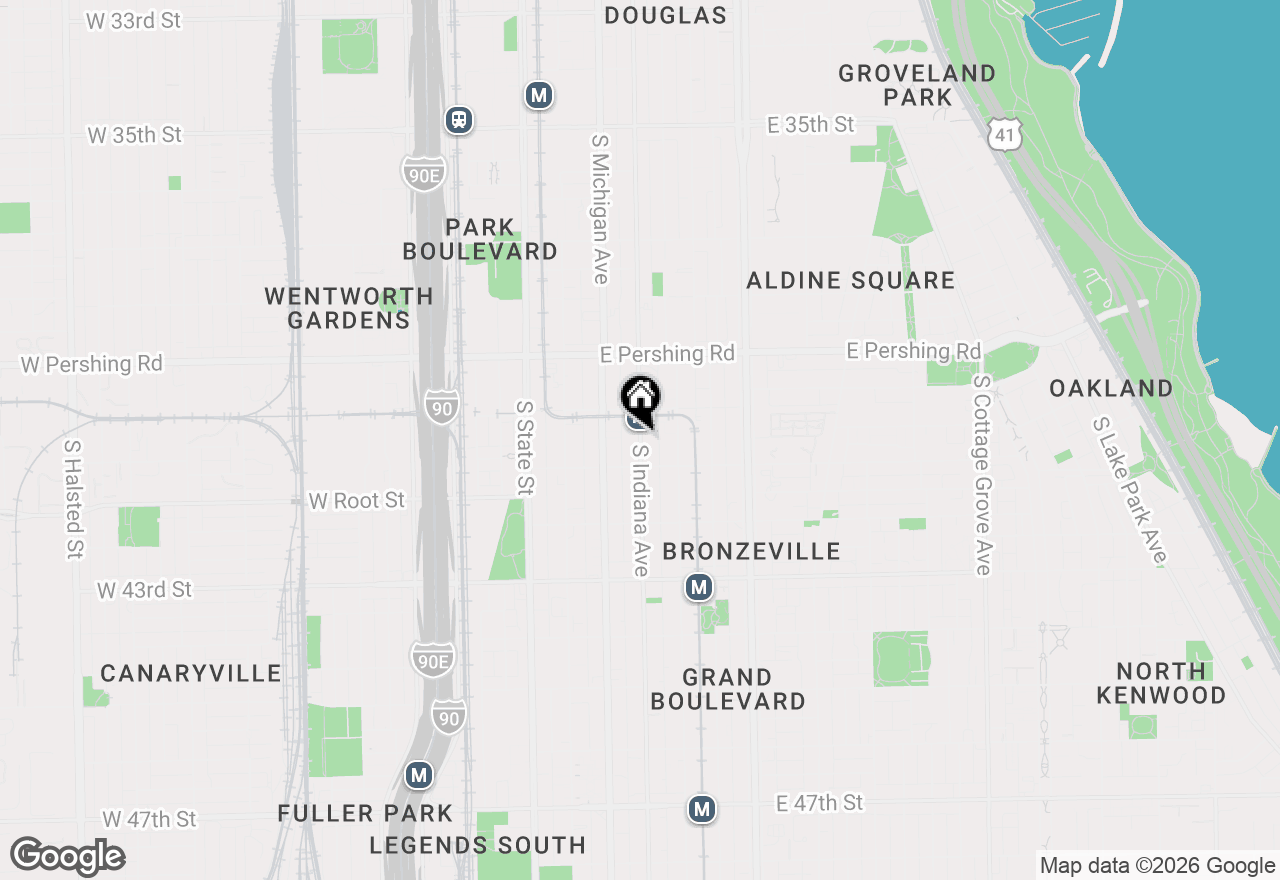 Map of 4030 S Indiana Avenue, Chicago, IL 60653