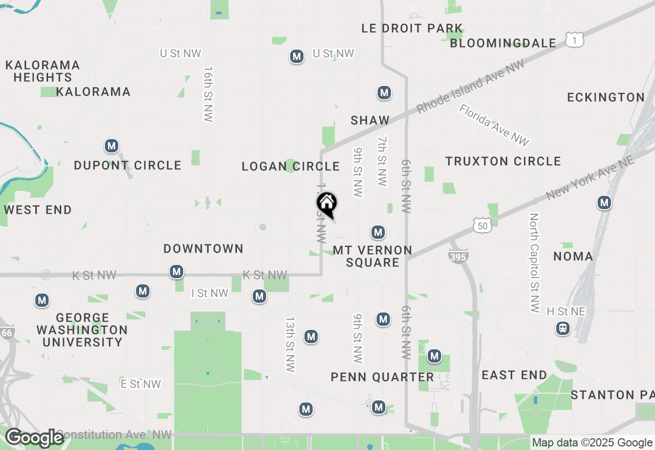 Map of 1011 M Street Nw #306, Washington, DC 20001