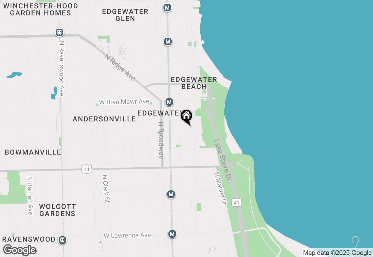 Map of 5417 N Kenmore Avenue #207, Chicago, IL 60640