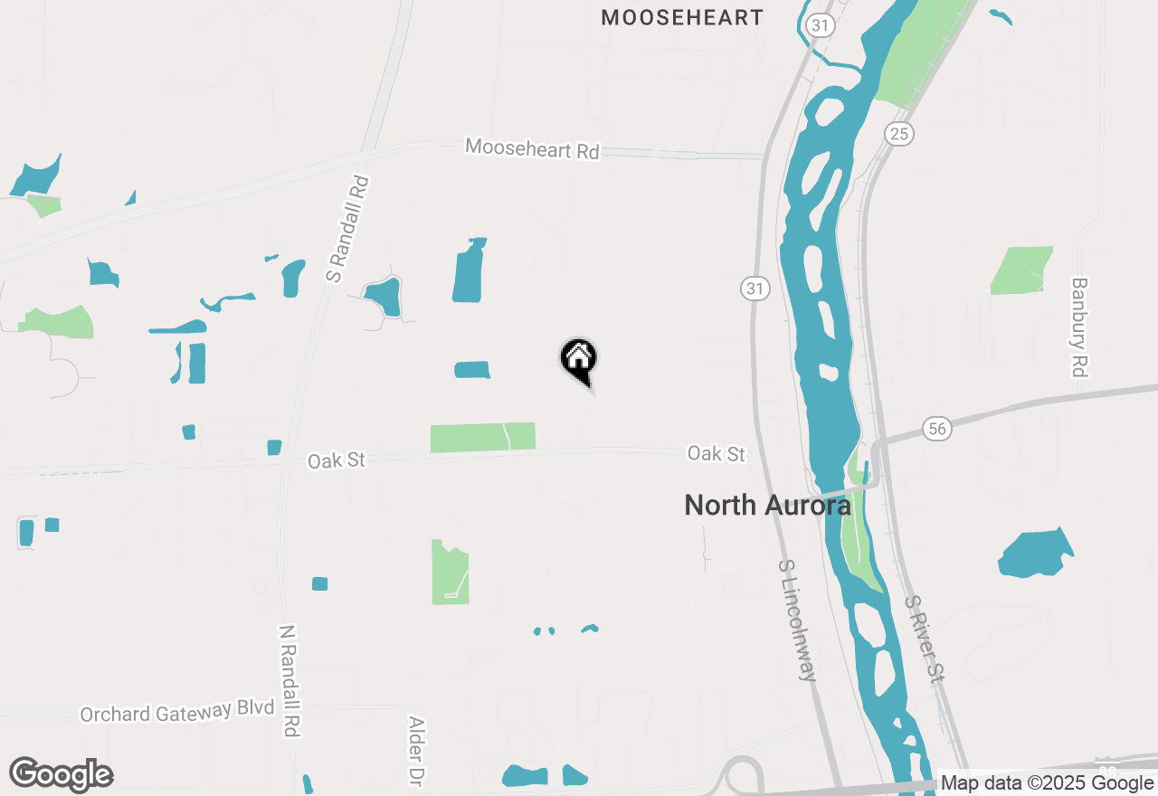 Map of 202 Larchwood Lane, North Aurora, IL 60542