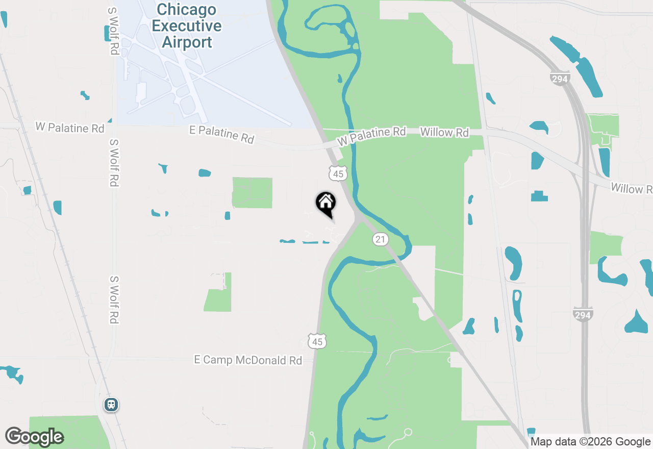 Map of 936 E Old Willow Road #104, Prospect Heights, IL 60070