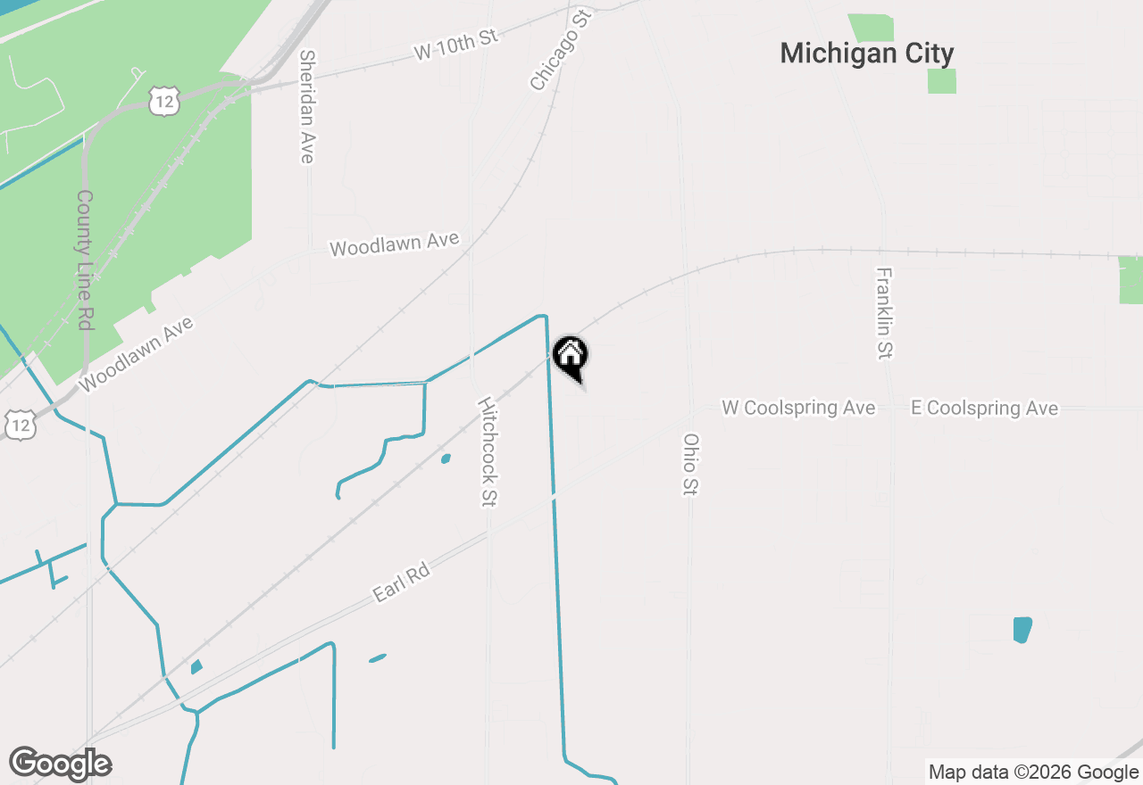 Map of 326 Ramion Avenue, Michigan City, IN 46360