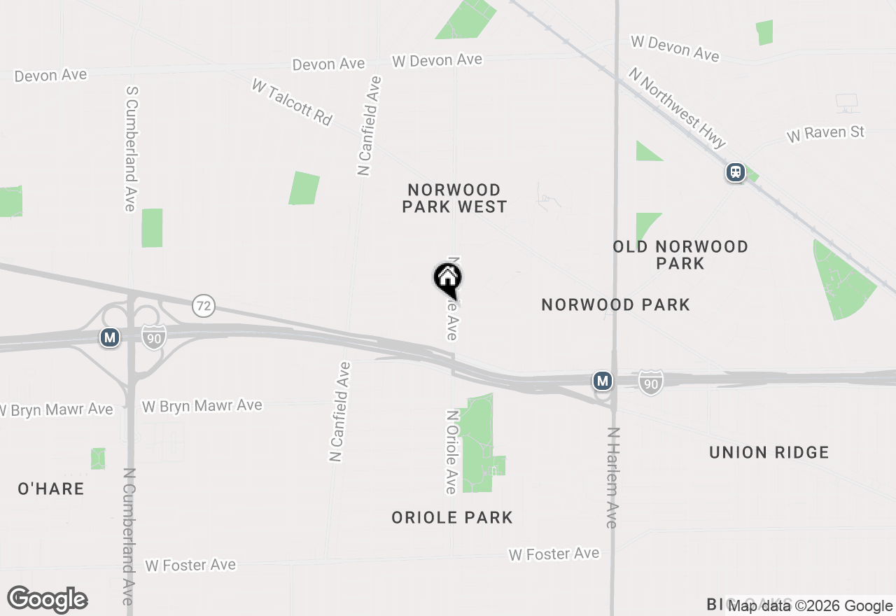 Map of 5812 N Oriole Avenue, Chicago, IL 60631