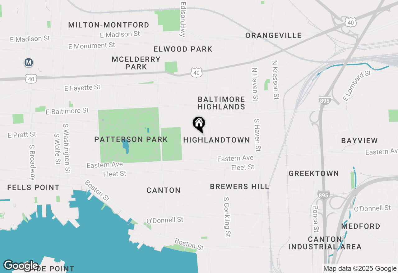Map of 231 S Bouldin Street, Baltimore, MD 21224